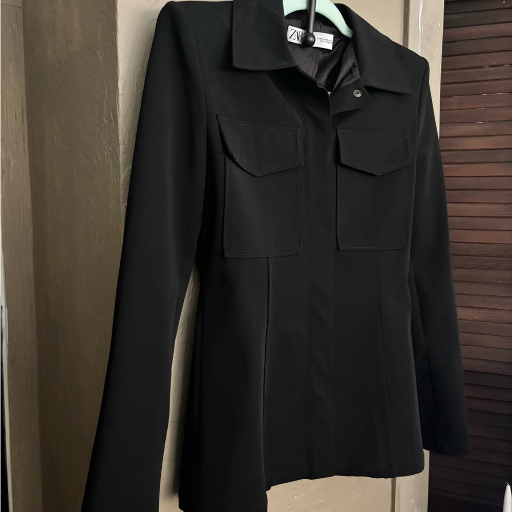 Zara Black Women's Shirt Jacket